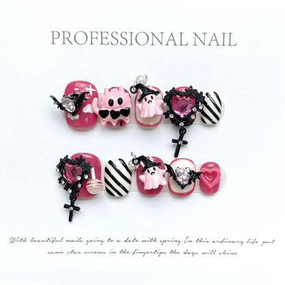 Wenston Fashion Handmade Press On Nails Gel False Nails