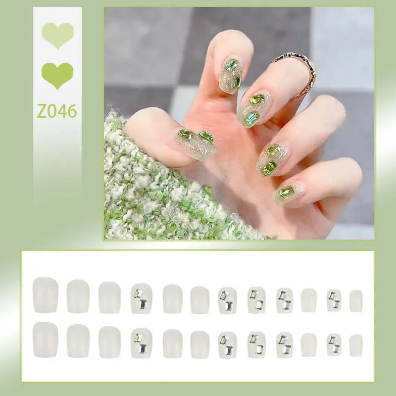 24pcs Wearable Press On Fake Nails Tips 