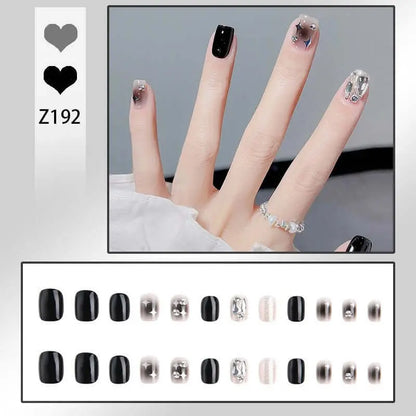 24pcs Wearable Press On Fake Nails Tips 