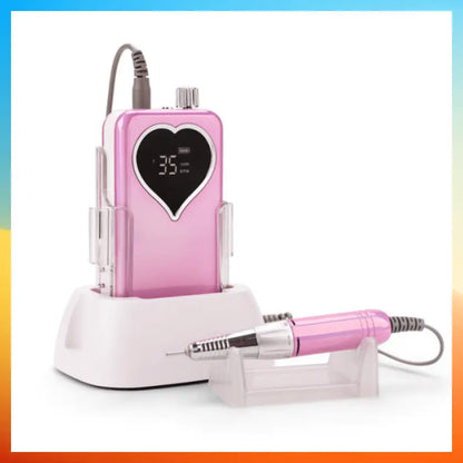 35000RPM Nail Drill Machine For Manicure Nail File With Heart Screen