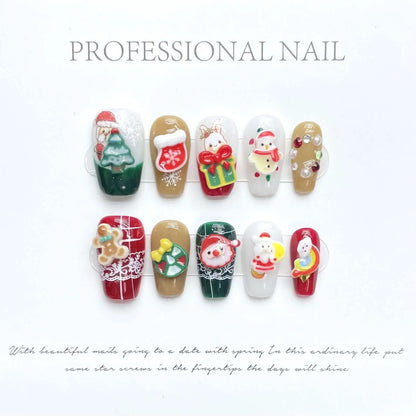 Wenston Fashion Handmade Press On Nails Gel False Nails