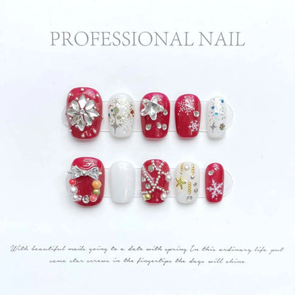 Wenston Fashion Handmade Press On Nails Gel False Nails