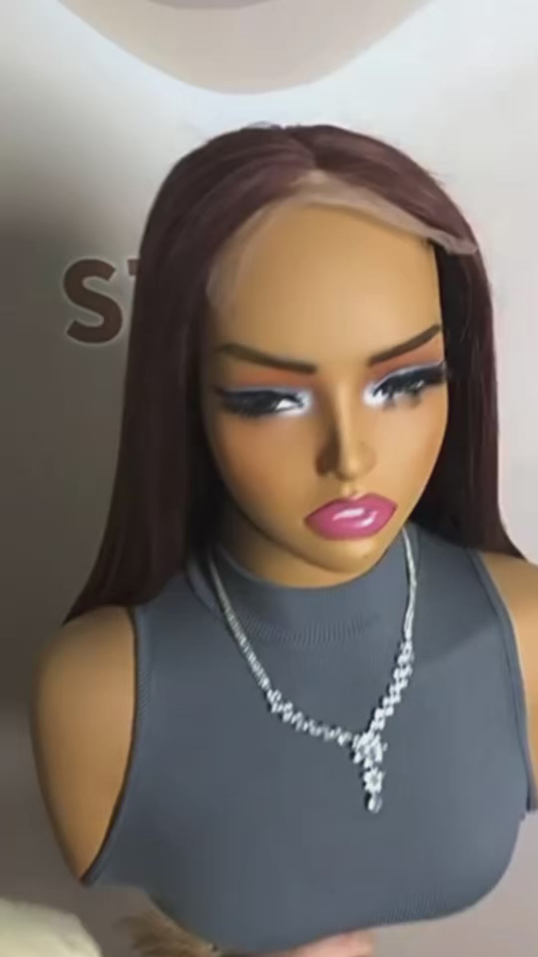 WENSTON Glueless DD Vietnam Bone Straight Human Hair Wig, Pre‑Plucked HD Lace Front Wig