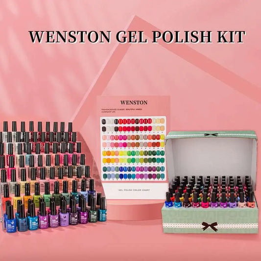 WENSTON 60 Pcs Gel Nail Polish Kit 