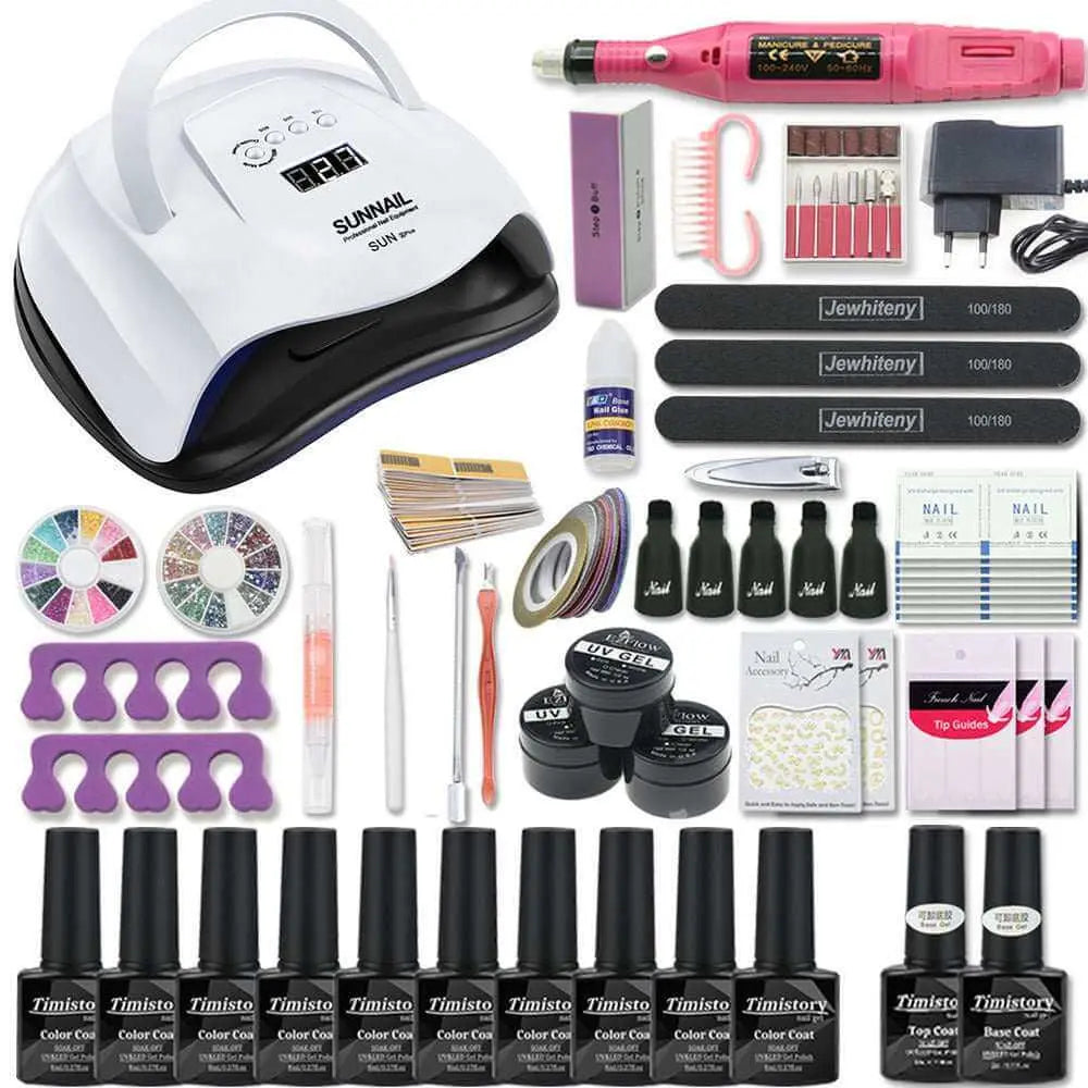 Gel Nail Polish Kit with Integrated Manicure Tools Kit Nail Accessories