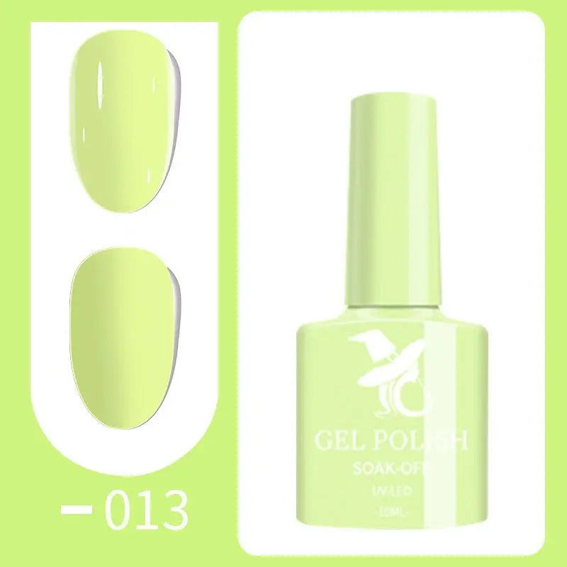 48 Colors Gel Nail Polish 10ml, Soak off Nail Lamp Gel Polish Starter for Women - Wenston beauty