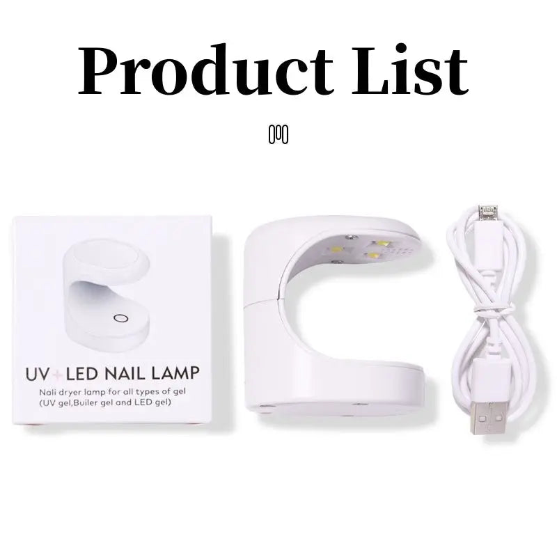 6 Colors USB UV Nail Lamp 