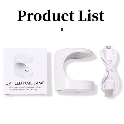 6 Colors USB UV Nail Lamp 