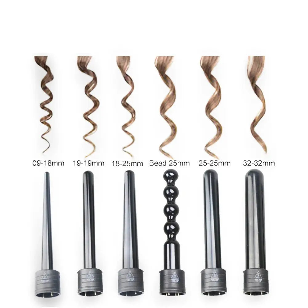 6 in 1 Curling Iron Curling Wand Set