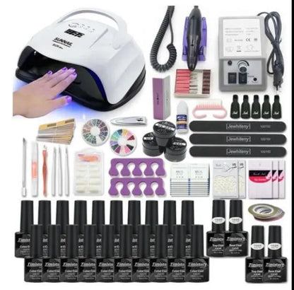 Gel Nail Polish Kit with Integrated Manicure Tools Kit Nail Accessories